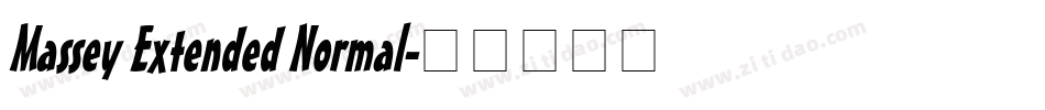 Massey Extended Normal字体转换